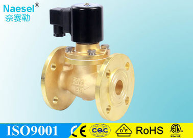1.5 Inch Flange Type Oil Pressure Control Solenoid Valve , Brass Body Steam Solenoid Valve